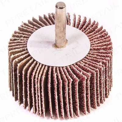 £5.94 • Buy SAND FLAP WHEEL 40G DRILL BIT 6mm Shank Fit Sanding/Smoothing 60mm X 30mm Shaver