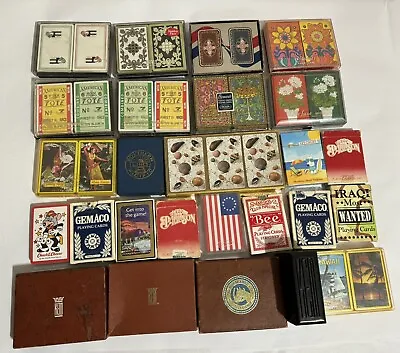 Large Playing Card Deck Lot Kem Boyle Caspari Congress Bee Redislip Gemaco ++ • £67.55