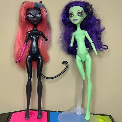 2 NUDE Monster High Dolls - Catty Noir - Amanita Nightshade - For Parts • $19.95