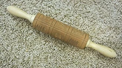 Vintage All Wood Patterned Rolling Pin • $24