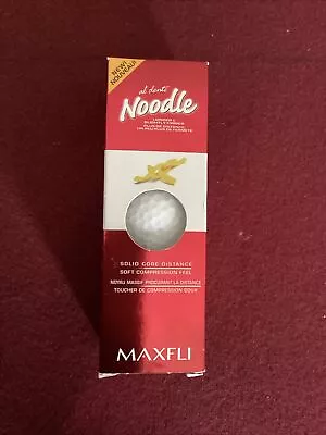 Maxfli Al Dente NOODLE LONGER & Slightly Firmer GOLF BALLS  3 COUNT • $7.23