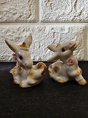 Rosie The Donkey Vintage  Japan Set Of 2 Porcelain Figurines • $18