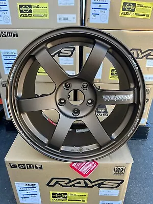 RAYS VOLK TE37 SAGA S-plus Bronze 17x9.5+43 5x114.3 Forged S2000 Ap1 Ap2 • $3700