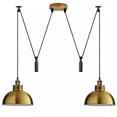 Vintage Industrial Ceiling Pendant Lights Spider Chandelier Hanging Retro Lamp • £49.89