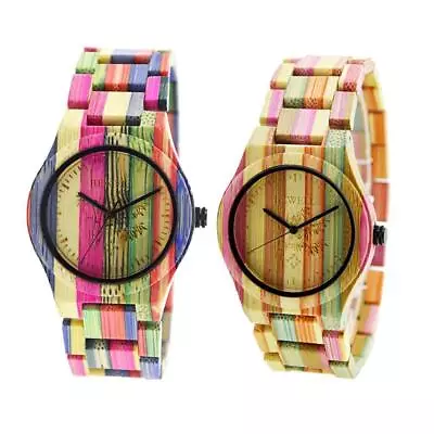 Bewell Handmade Colorful Bamboo Wood Watch  Fashion WristWatch • $61.45