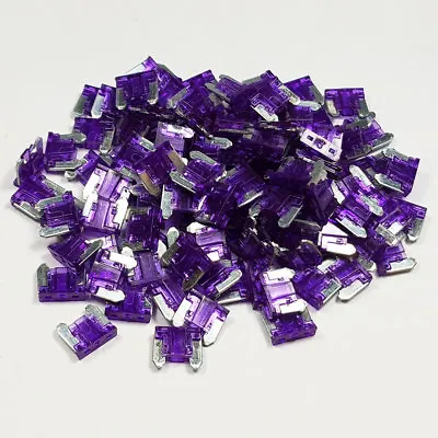 3 Amp Purple Micro Blade Fuse 3A Amps A Car Bike Fuses Mini Low Profile Car Auto • £1.99