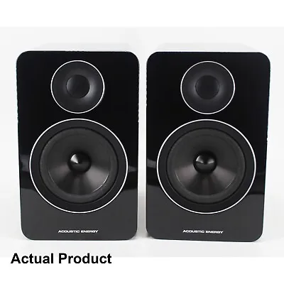 Acoustic Energy AE1 Active Speakers Pair - Black Gloss Powered Compact XLR • £929