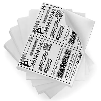 600 - 8.5  X 5.5  Shipping Labels Self Adhesive Premium White Mailing Half Sheet • $29.99