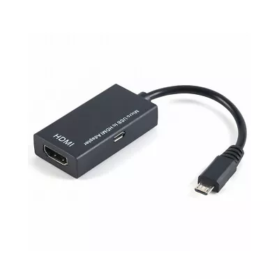 1 X Black MHL Micro USB To HDMI Adapter Converter USB Cable Android Smartphone • $6.99