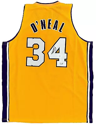 Shaq Shaquille O'Neal Signed Yellow Gold Jersey Auto Beckett BAS Witnessed • $99.98