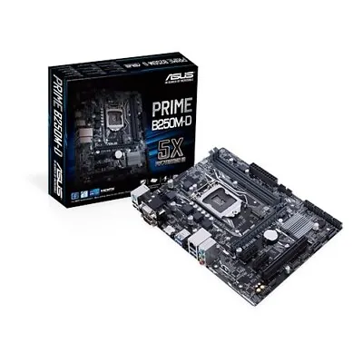 Asus Prime B250M-D Motherboard Intel LGA1151 Gen6/7 CPU 2xDDR4 M.2 Sata+PCIEx4 • $197