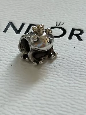 Rare Authentic Pandora Frog Prince Charm With 14ct Gold Crown • £42.50