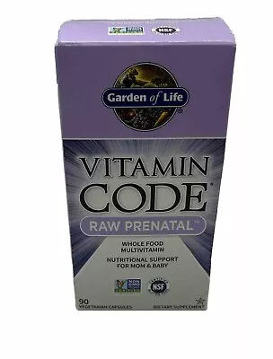 Garden Of Life Vitamin Code Raw Prenatal 90ct Exp 05/2024 Sealed • $39.99