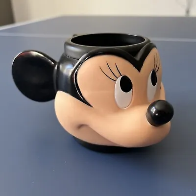 Disney Applause Minnie Mouse Cup Mug 3D Plastic Vintage W/ Handle Mint Condition • $9.50