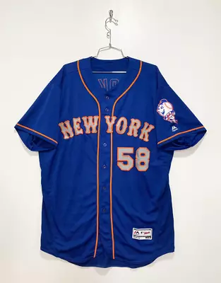 Josh Smoker 2017 New York Mets Game Worn Used Jersey MLB Authenticated 25505 • $199.99