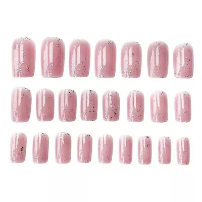  2 Sets Acrylic Nails Tips False Rhinestone European And American • £6.99