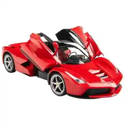 RC Ferrari Radio Controlled Sports Car Red With Front And Rear Lights 1:14 Scale • £39.99