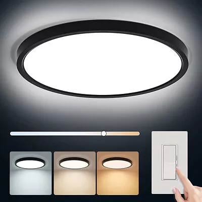 24W 28W 38W 48W Bright Round LED Ceiling Light Large Panel Down Lights Wall Lamp • £90.35