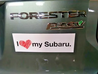 Genuine L Love My Subaru Magnetic Bumper Sticker OEM! Sti BRZ WRX Outback NEW • $14.87