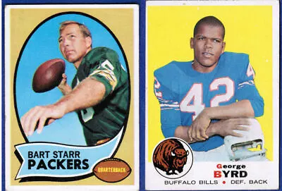 BILLS DOLPHINS PACKERS Topps Football Card 1970 1971 1972 1973 75 UPICK 30%Off 2 • $1.52