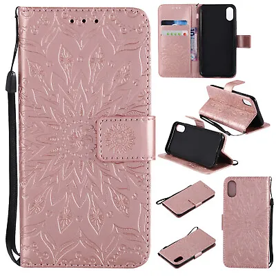 Embossed Magnetic Flip Wallet Stand Strap Case For Samsung S20 A91 M80S S10 Lite • $14.28