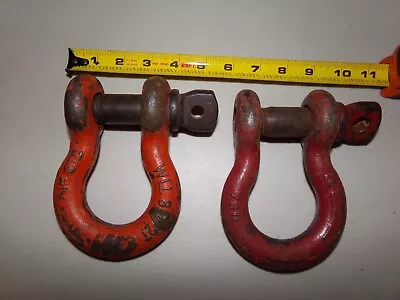 Lot Of 2 8 1/2 Ton WLL Screw Pin Shackle Clevis 7/8  Pin Used USA 22MM • $60