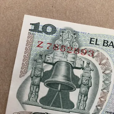 Z Series 1977 Mexican 10 Pesos Banknote. Miguel Hidalgo Mexico Currency Money • $11.95