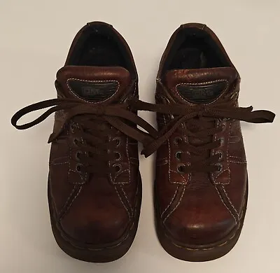 Doc Martens 90's Vintage Y2K Brown Lace Shoe 9764 DM Boot Size 6 Made In England • $52.99