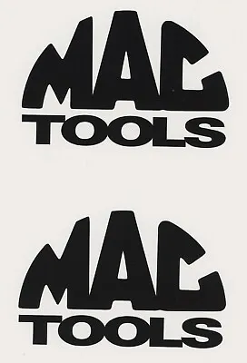 2x  MAC TOOLS 4  Black Decals  Stickers Cars  Trucks  Window  Toolbox  Decal • $6.98