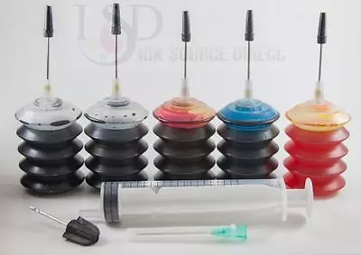 $14.67 • Buy 5x30ml Premium Dell V515w Printer T094N Series 21R Refill Ink