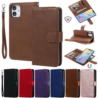 Detachable Wallet Leather Flip Case Cover For IPhone 15 14 13 12 Pro Max XR 11 8 • $21.29