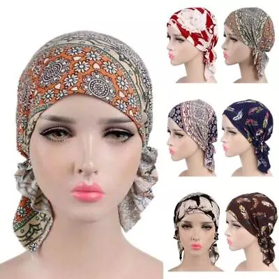 Soft Women's Turban Head Scarf Hat For Hair Loss Chemo Cancer Cover • £6.08