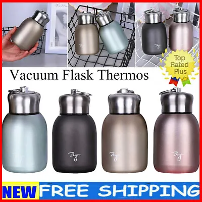 Stainless Steel Vacuum Flask Thermos Cup Small Mini Travel Drink Mug Coffee Cup • £10.68