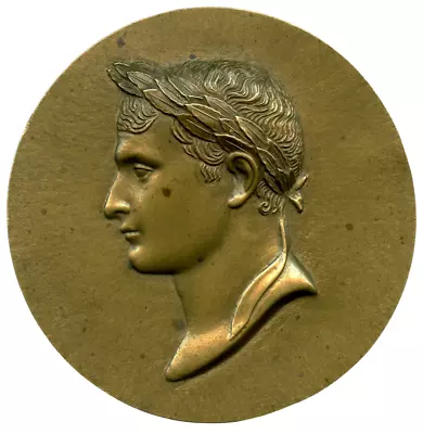 France Napoleon Bonaparte Bronze Uniface Medal 63mm 59g • £14.46