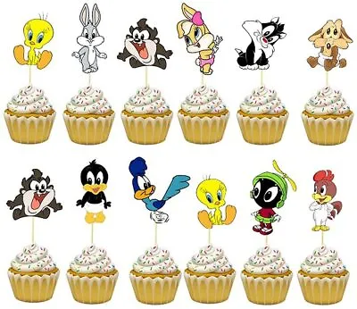 BABY Looney Tunes Cupcake Topper Party Decoration BALLOON Supplies Birthday • $2.99