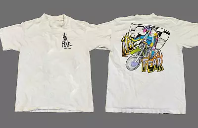 Vintage Styles Made In Usa × No Fear × Vintage 90’s No Fear Dirt Bike T-Shirt • $24.99