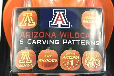 New Pumpkin Carving Kit Licensed College U Of A Wildcats 6 Patterns Tools • $10.95