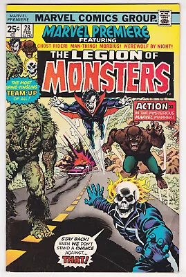 Marvel Premiere #28 Very Fine Plus 8.5 First Legion Of Monsters Ghost Rider 1976 • $259.99