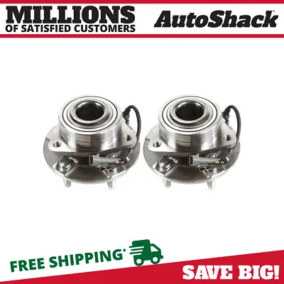 Front Wheel Hub Bearings Pair 2 For Saturn Vue Chevy Equinox Pontiac Torrent V6 • $60.95