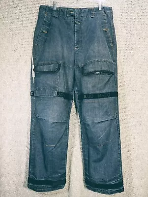 MARITHE FRANCOIS GIRBAUD Vintage Shuttletape Super Baggy Jeans Size 36 X 34 • $129