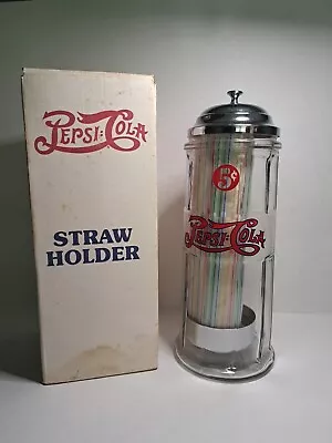 Pepsi Cola Double Dot Restaurant Style Straw Dispenser Gino's Malt Shop • $49.99