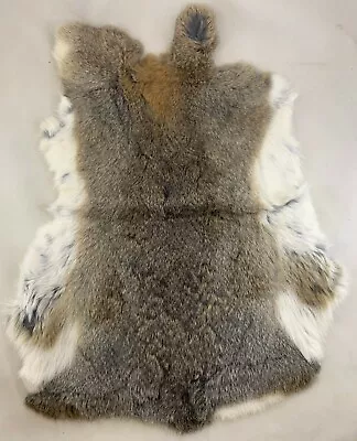 Rabbit Skin Pelt - Genuine Leather Fur - Brown • $13