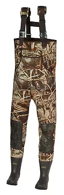 Kobuk New Men 3mm MAX-4 Camo Fishing/Hunting Neoprene Wader Lug Boots Sz 7 Reg • $99.99