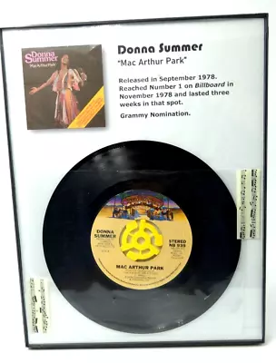 Framed Vintage 45 Playable Records Donna Summer • $24