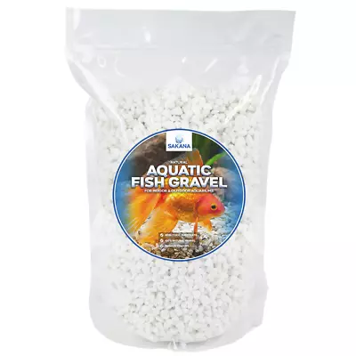 £9.99 • Buy Sakana White Aquatic Fish Gravel - Premium Aquarium Tank Pond Décor Substrate