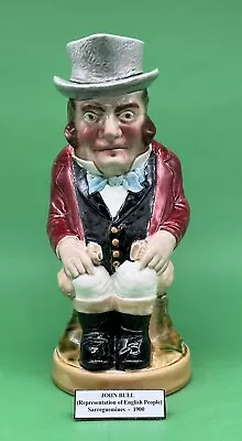 Sarreguemines Majolica 'John Bull' Pitcher/Toby Jug C.1900 12.75  • $280