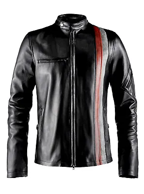 $139.99 • Buy Cyclops X-Men Mens Motorcycle Biker Leather Jacket (Regular Big & Tall)