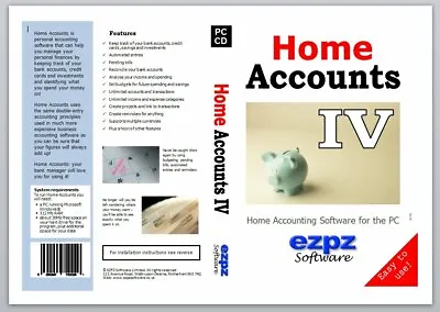 Home Accounts 4 Personal Accounting Software Ezpz Software • £39.99