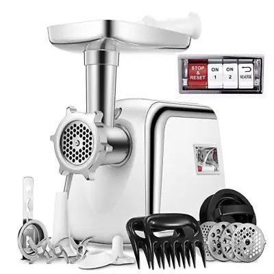 Electric Meat Grinder Heavy Duty 3000W Max Sausage Stuffer Maker With 4 Stainl • $158.52