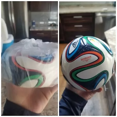 1x Brazuca Mini Size One 1 Soccer Football Brand New Uninflated Brazil! Brasil • $37.99